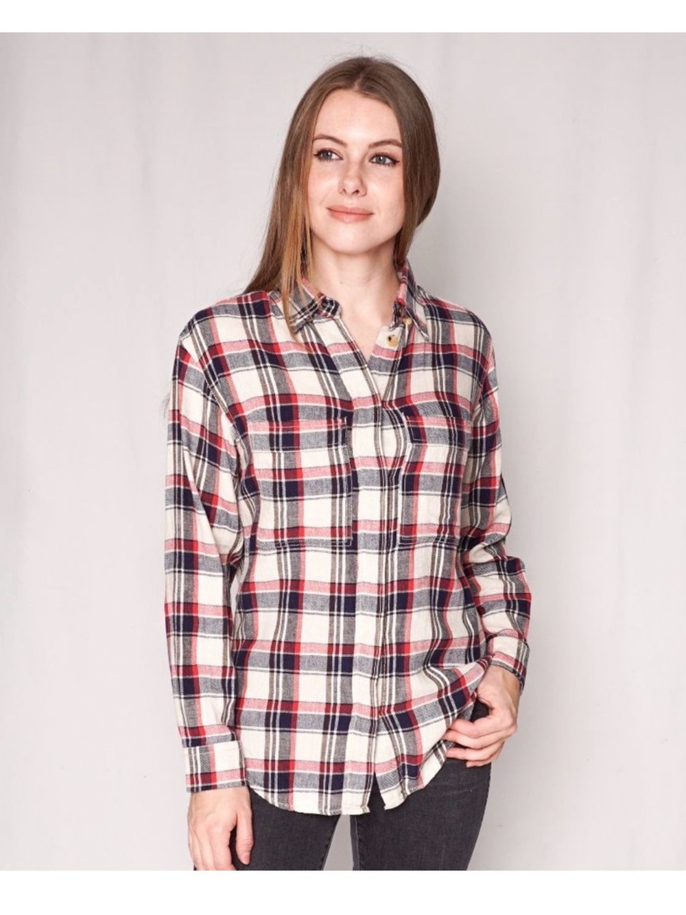 Isabel Marant Étoile Plaid Button Down Shirt linen size 40/ US 8